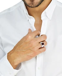 Effy Men's Garnet (7-7/8 ct. t.w.) & Zircon (1-7/8 ct. t.w.) in Sterling Silver & 14k Gold-Plate