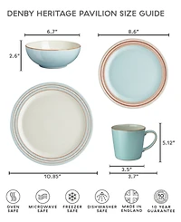 Denby Heritage Pavilion 4-Piece Place Setting