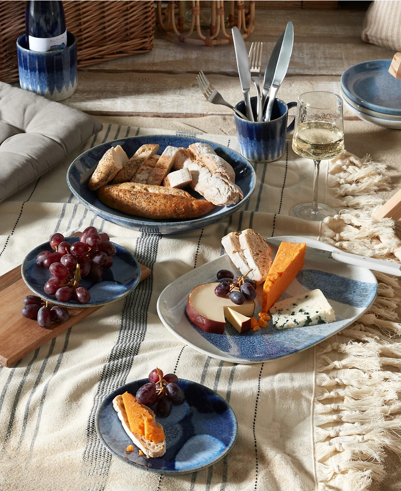 Denby Studio Blue Accent Set of 4 Small Plates