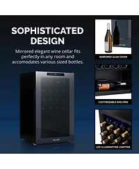 Newair Shadow Series Wine Cooler Refrigerator Bottle