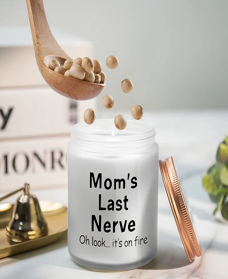 Lovery "Mom's Last Nerve" Vanilla-Scented Soy Wax Candle, 10 oz.