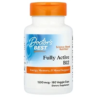 Doctor's Best Fully Active B12 1 500 mcg - 180 Veggie Caps