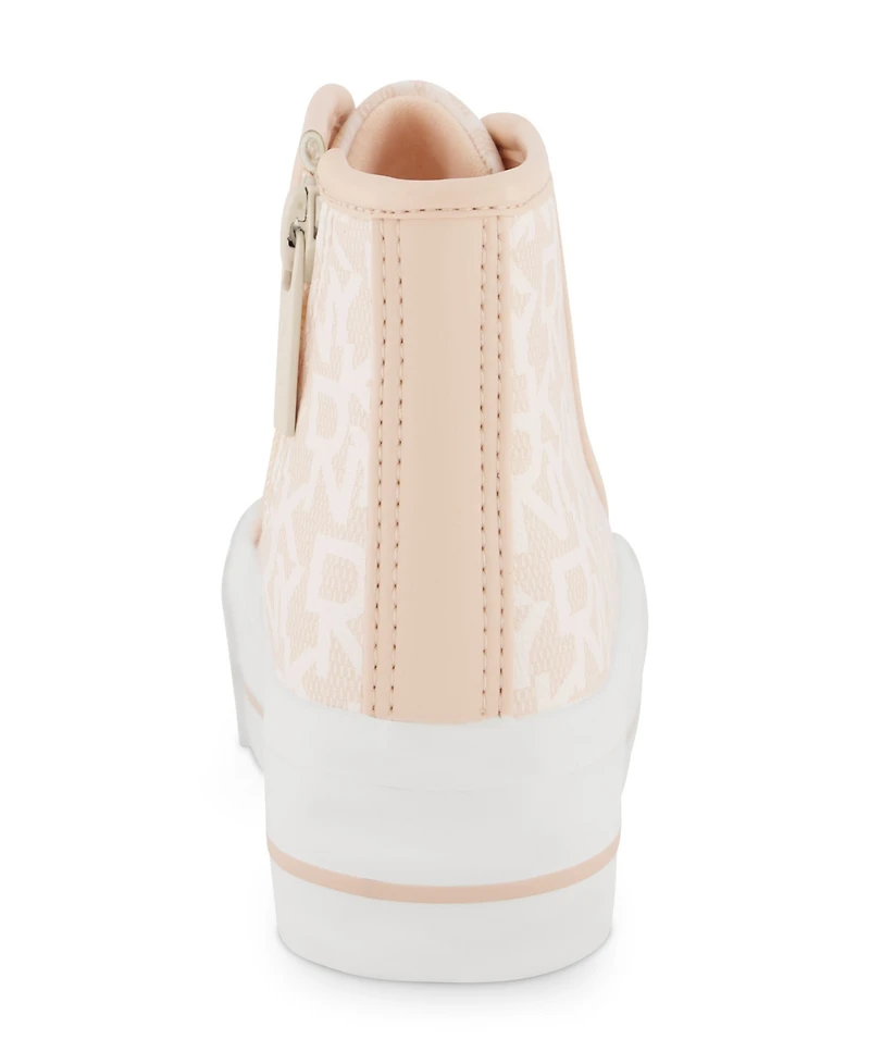 Dkny Little and Big Girls Katie Tall Platform High Top Sneaker