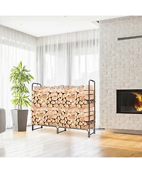 Slickblue Outdoor Patio Firewood Storage Log Rack- Feet