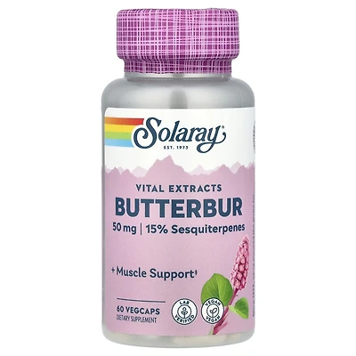 Solaray Vital Extracts Butterbur 50 mg - 60 VegCaps