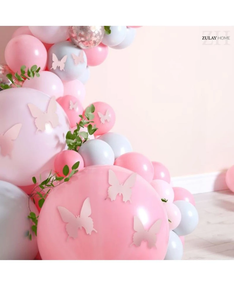 3D Removable Butterfly Wall Decor with 3 Wing Designs - 24pcs