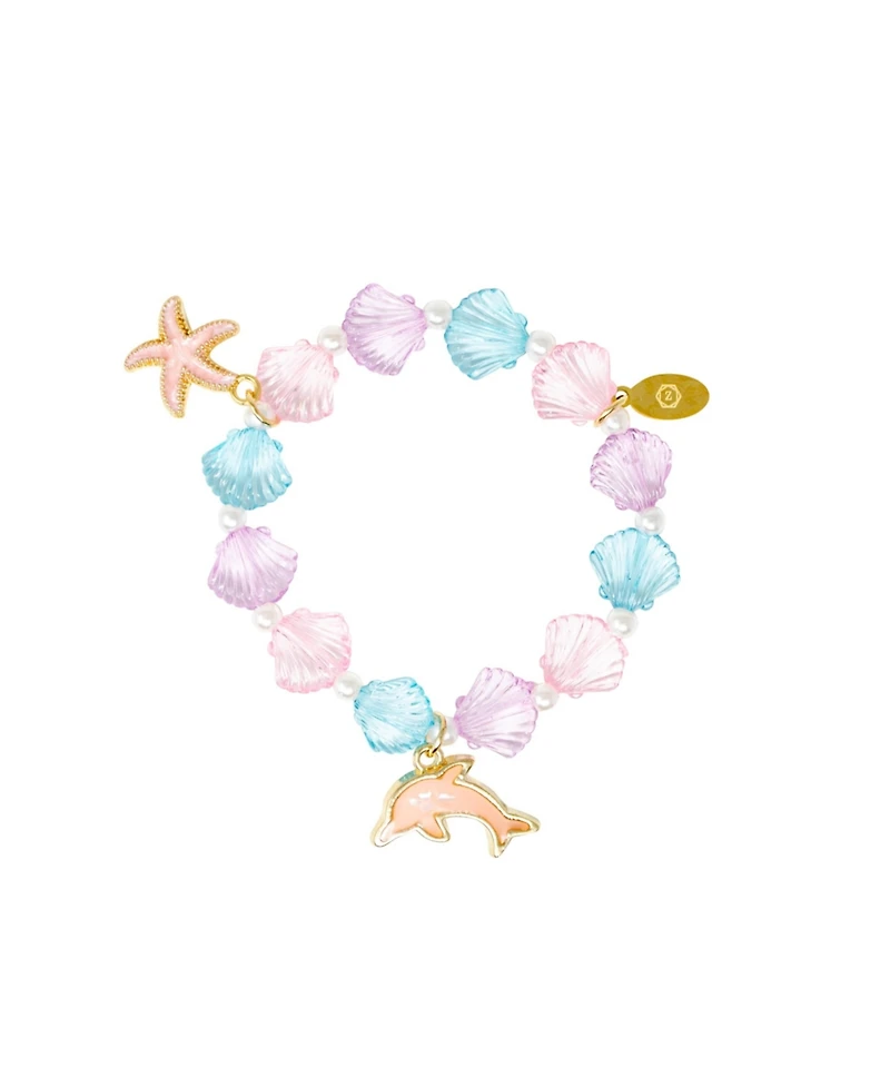 Tiny Treats + Zomi Gems Girls Mermaid Seashell Fashion Bracelet Set