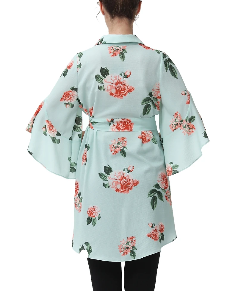 kimi + kai Maternity Belted Nursing Shirt
