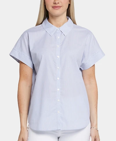 Nydj Women's Maya Collared Blouse Top