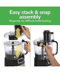 Hamilton Beach Stack & Snap 10 Cup Food Processor - 70723G