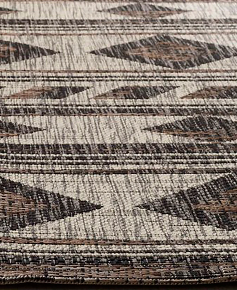 Safavieh Courtyard CY8529 Gray and Black 8' x 11' Outdoor Area Rug