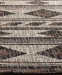 Safavieh Courtyard CY8529 Gray and Black 8' x 11' Outdoor Area Rug