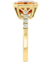 Effy Citrine (4-1/3 ct. t.w.) & Diamond (1/6 ct. t.w.) Statement Ring in 14k Gold