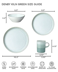 Denby Kiln Ridged Mugs, Set of 2