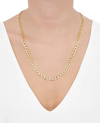 Lightweight Polished Mariner Link 24" Chain Necklace (5.5MM) in 14k Gold