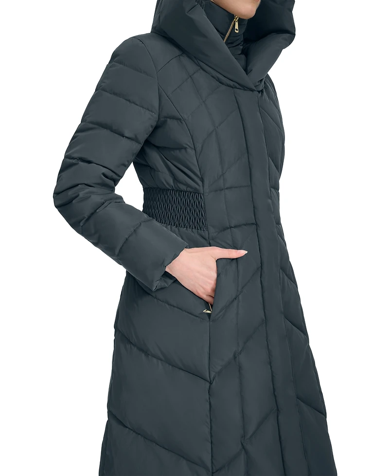 Cole Haan Women's Bibbed Hooded Puffer Coat
