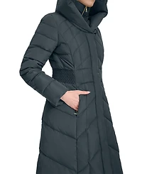 Cole Haan Women's Bibbed Hooded Puffer Coat