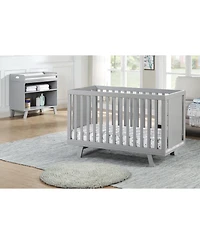 Suite Bebe Livia 3-in-1 Convertible Island Crib Gray