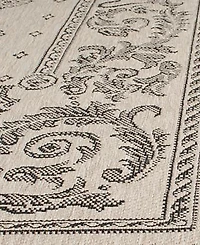 Safavieh Courtyard CY1356 Sand and Black 8' x 11' Outdoor Area Rug