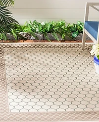 Safavieh Courtyard CY7933 Beige and Dark Beige 5'3" x 7'7" Outdoor Area Rug