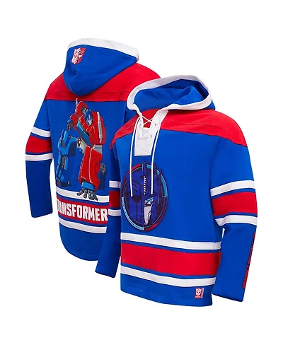 Freeze Max Men's Optimus Prime Royal Transformers Hockey Pullover Hoodie