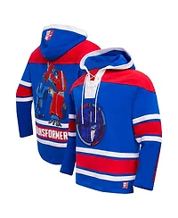 Freeze Max Men's Optimus Prime Royal Transformers Hockey Pullover Hoodie