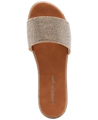 Madden Girl Lizaa Rhinestone Platform Slide Sandals