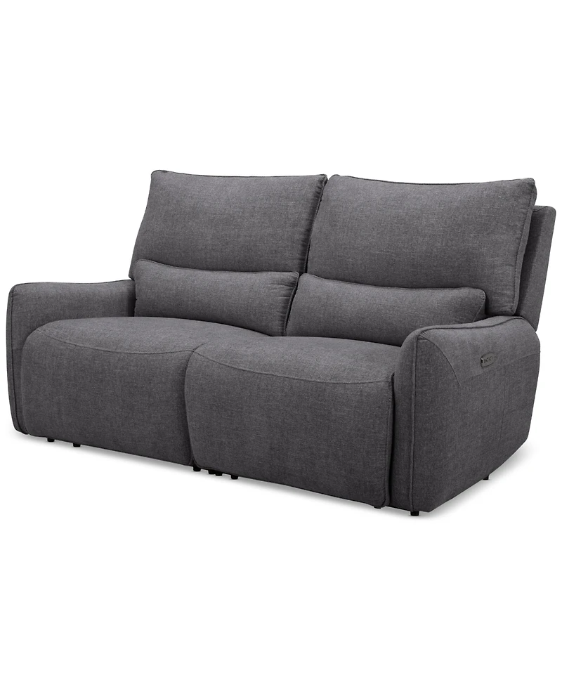 Olper 2-Pc. Fabric Zero Wall Sofa with 2 Power Recliners, Created for Macy's