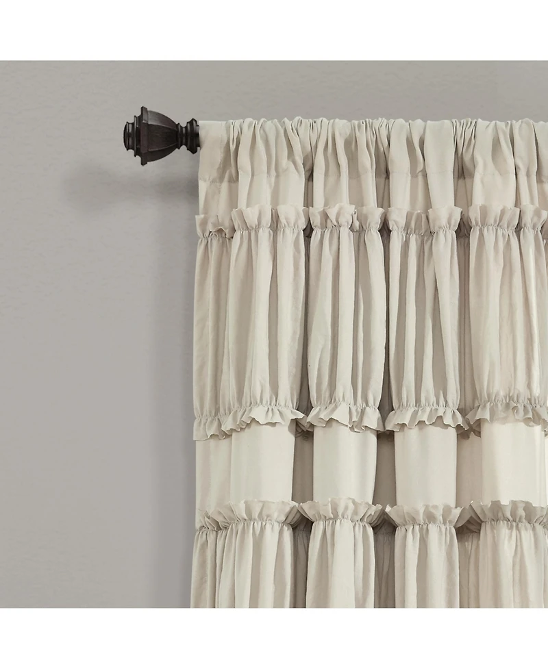 Lush Decor Nova Ruffle Window Curtain Panels