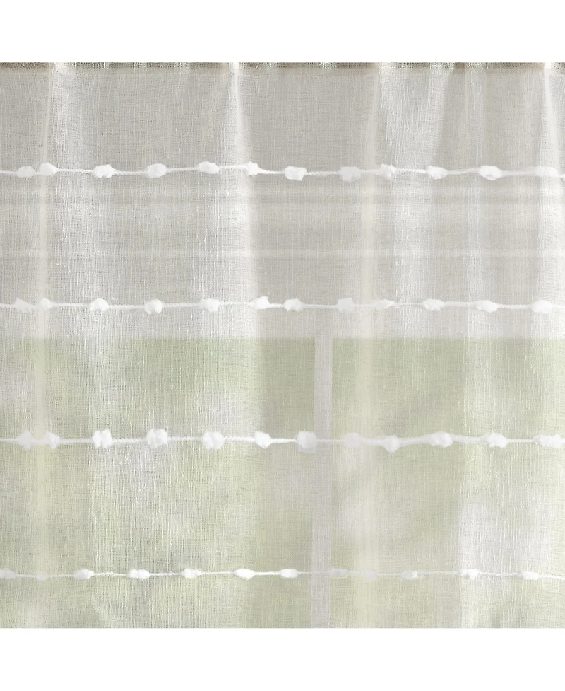 Lush Decor Farmhouse Textured Sheer Valance