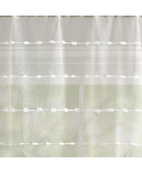 Lush Decor Farmhouse Textured Sheer Valance