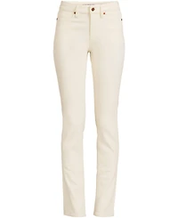 Lands' End Women's Tall Recycled Denim Mid Rise Straight Leg Jeans