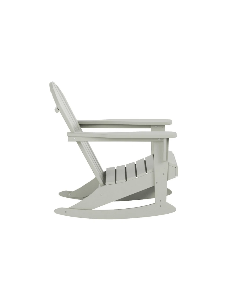 WestinTrends Outdoor Patio Porch Rocking Adirondack Chair