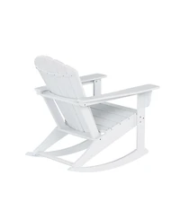 Outdoor Patio Poly Adirondack Rocking Chair Rocker
