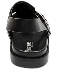 Stacy Adams Men's Montego Slingback Faux-Leather Buckle Sandals