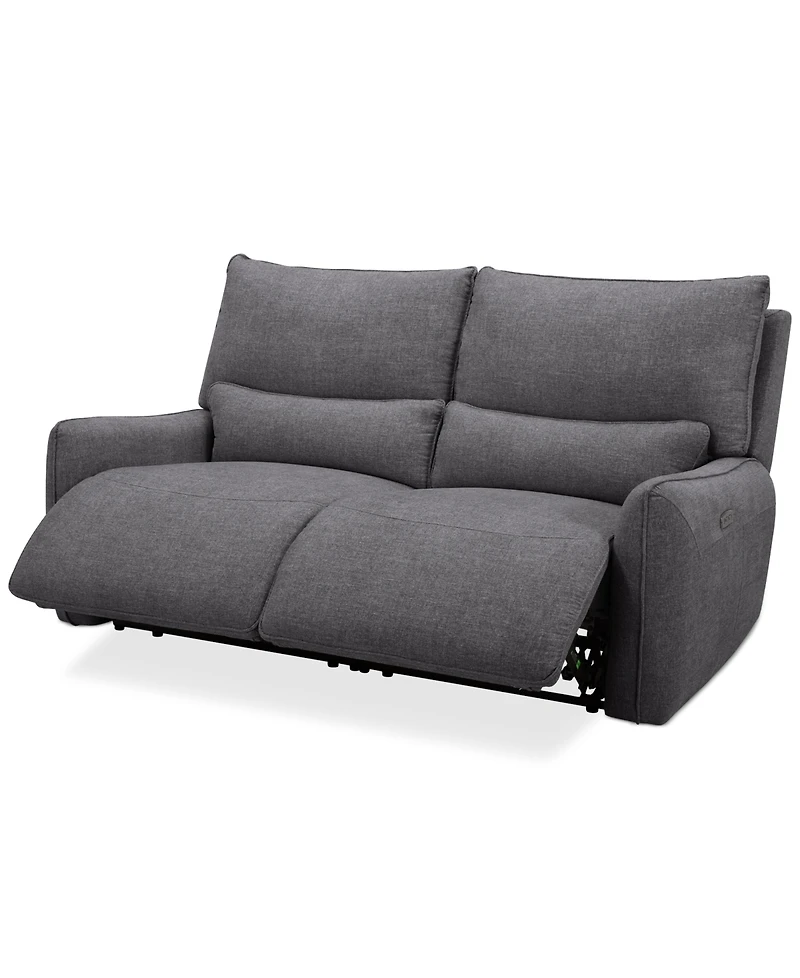 Olper 2-Pc. Fabric Zero Wall Sofa with 2 Power Recliners, Created for Macy's