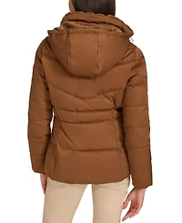 Calvin Klein Women's Faux-Fur-Lined Hooded Puffer Coat