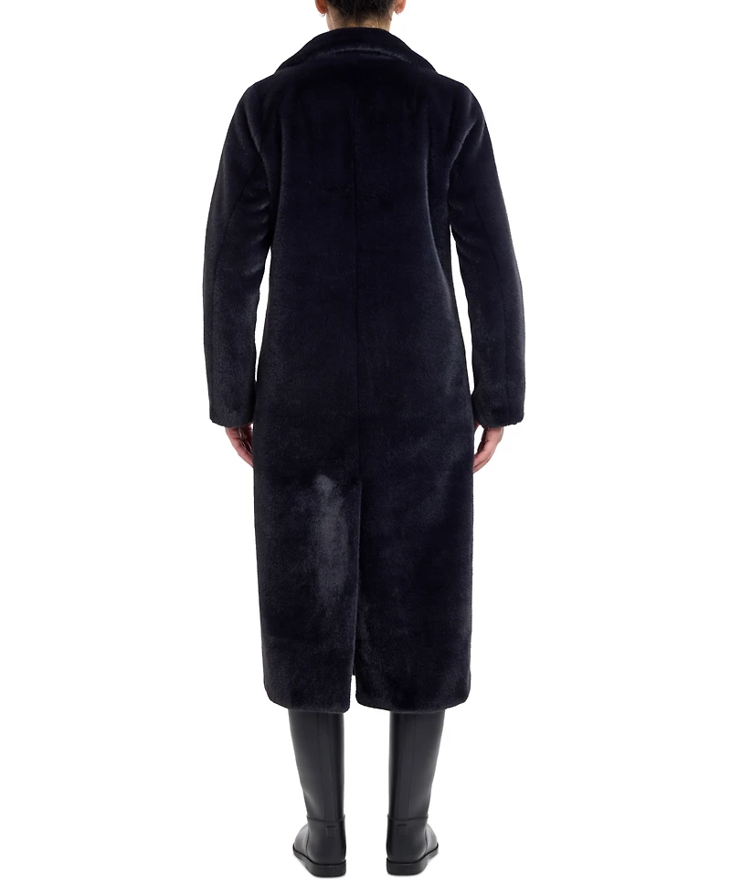 Michael Kors Women's Double-Breasted Faux-Fur Coat