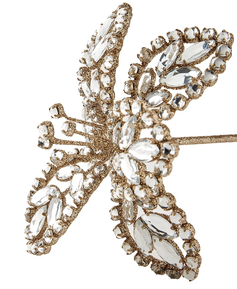 Holiday Lane Jeweled Elegance Flower Pick Ornament, Exclusively at Macy's