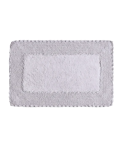 Laura Ashley Cotton Ruffled Bath Rug, 17" x 24"