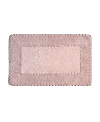 Laura Ashley Cotton Ruffled Bath Rug, 17" x 24"