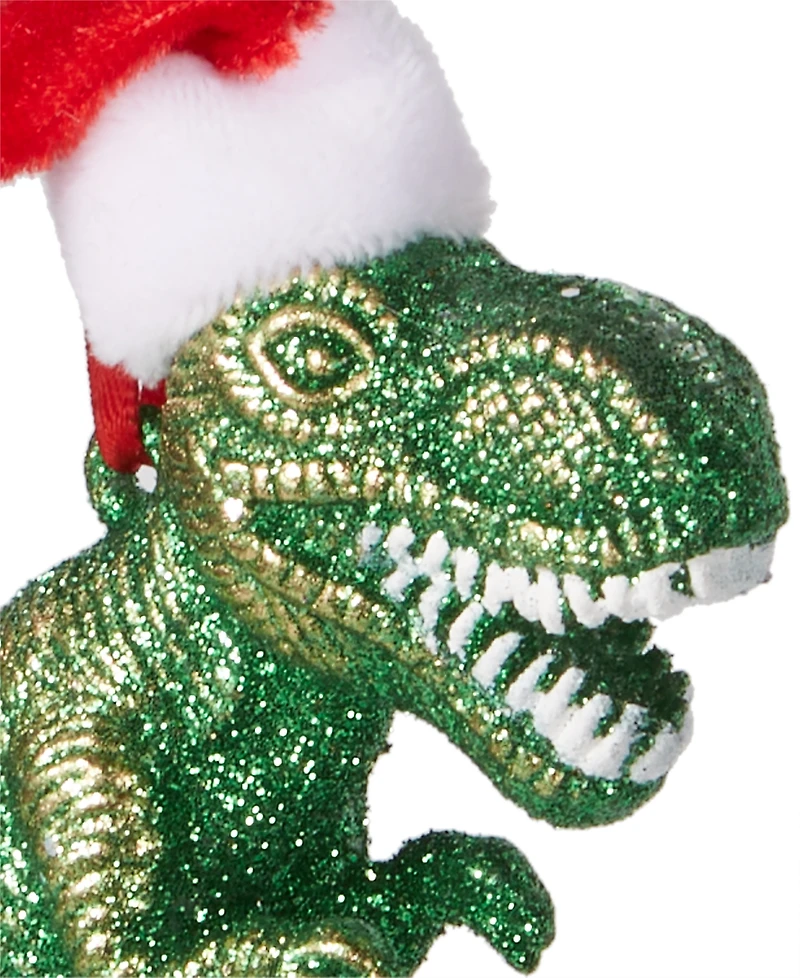 Holiday Lane All About You Dinosaur With Santa Hat Ornament, Exclusively at Macy's