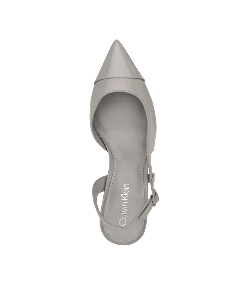 Calvin Klein Women's Corinny Pointy Cap Toe Dress Slingbacks