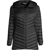 Lands' End Women's Petite Ultralight Packable Long Down Jacket