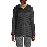 Lands' End Women's Petite Ultralight Packable Long Down Jacket