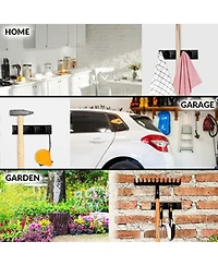 Wall Mount Mop Holder and Broom Hanger ( Slots