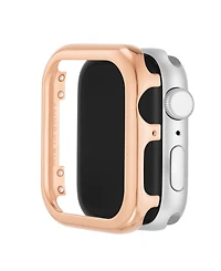 Anne Klein Women's Rose Gold-Tone Alloy Protective Case designed for 44mm Apple Watch