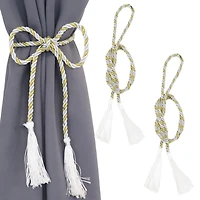 Indoor/Outdoor Decorative Window Curtain Rope Tassel Tiebacks