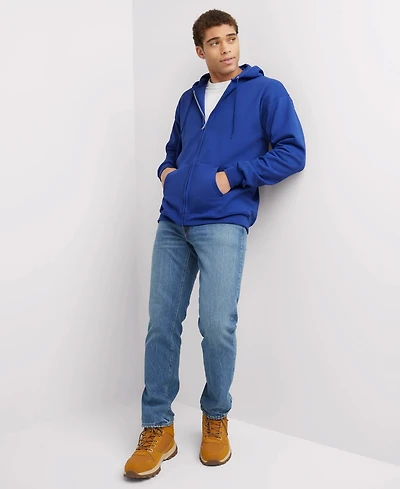 Hanes Ultimate Men's Full-Zip Heavyweight Fleece Hoodie