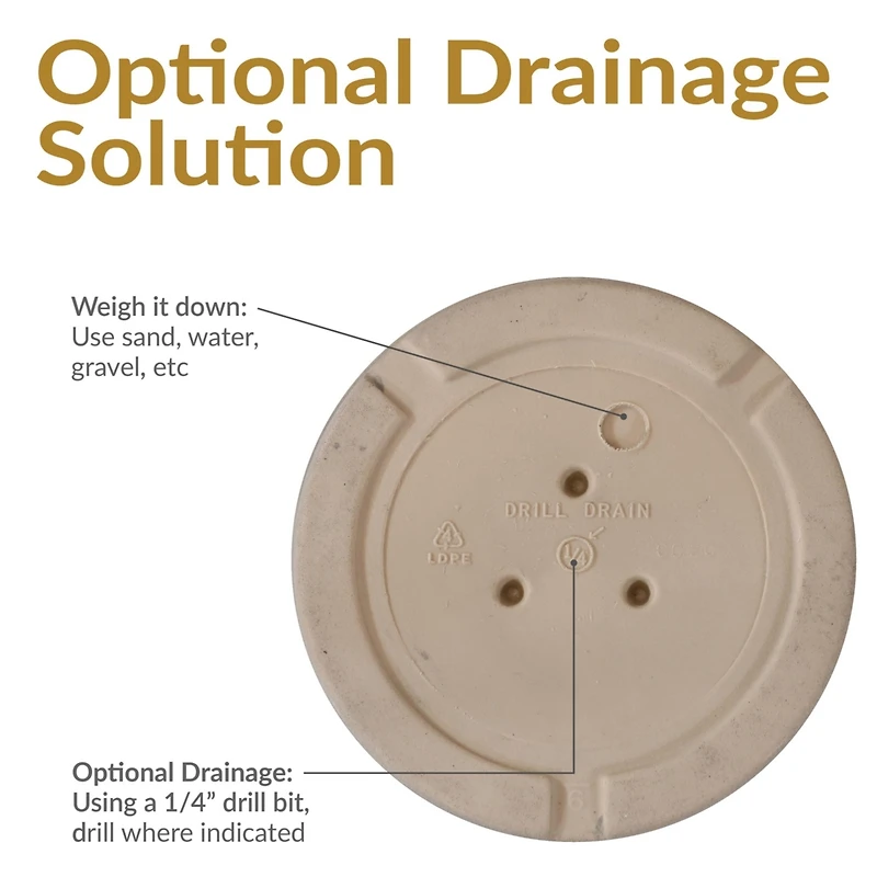 Franklin 20" Outdoor Plant Pot - Uv-Resistant Polyresin Flowerpot for Indoor or Outdoor Use